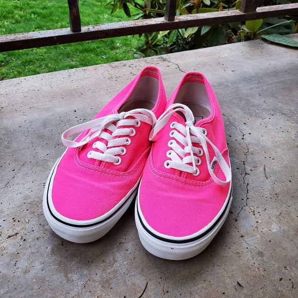 neon pink vans